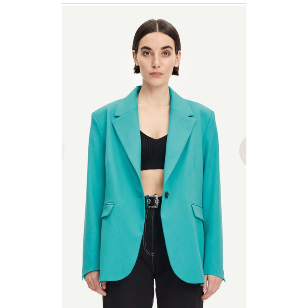 SAMSOE SAMSOE Ladies Haven Blazer Tile Blue Pre-loved Size XS